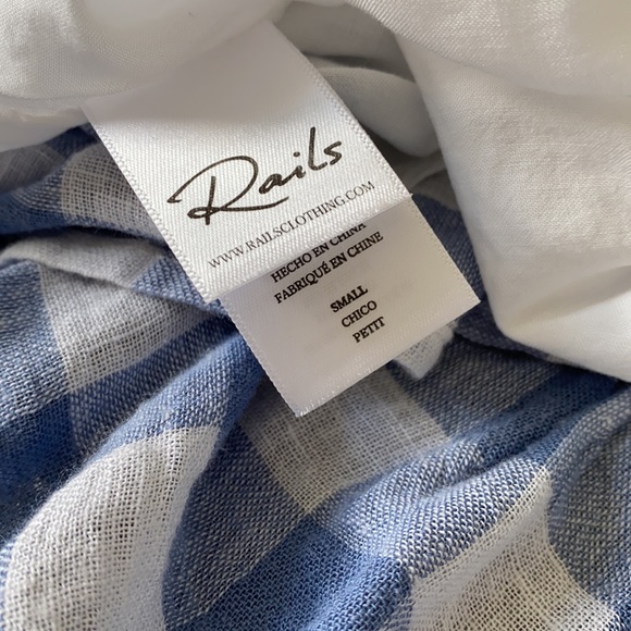 Rails Brigitte dress Periwinkle Check - Picture 5 of 10